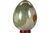 Polished Polychrome Jasper Egg - Madagascar #104674-1